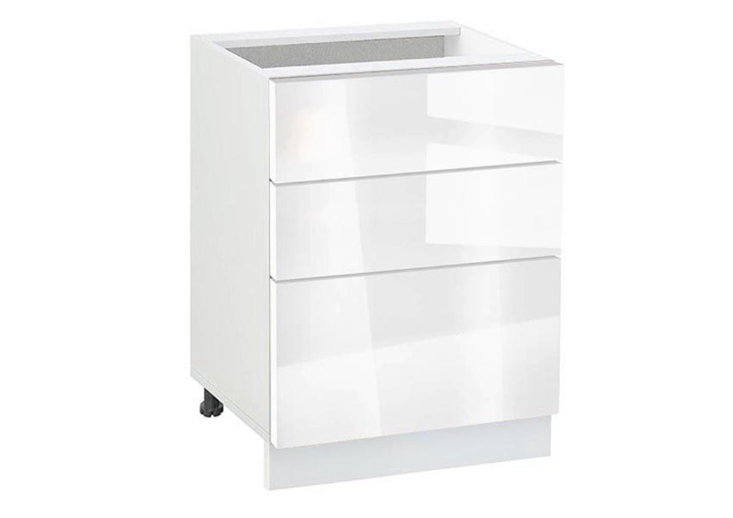 Ντουλάπι Κουζίνας επιδαπέδιο 60εκ., Νο 603 Alba Gloss, κωδ.1220000001 , Genomax